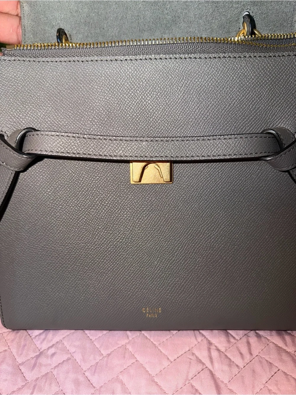 Preowned Gray Celine Micro Belt Bag